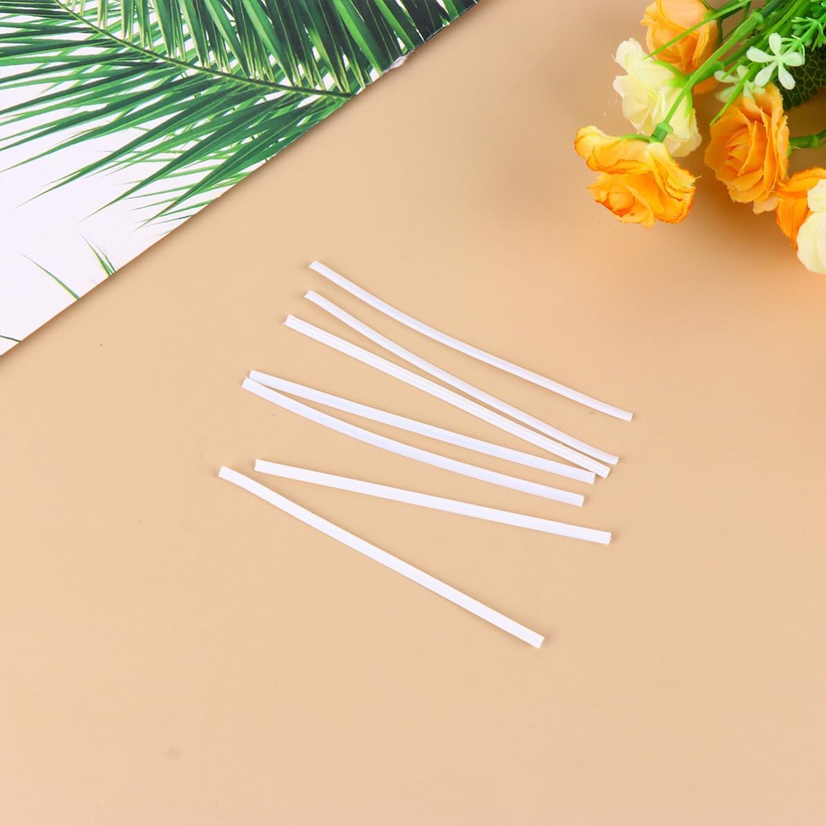 Angoily 1000pcs Mask Nose Bridge Strips Made of Pe and Iron Wire Lightweight Convenient to Carry Face Mask Accessories Suitable for Men and Women