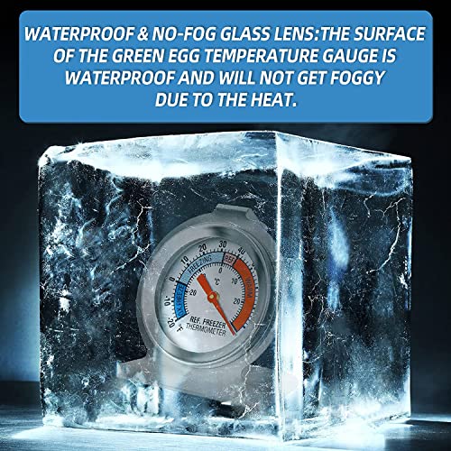 Meanlin Measure 5Pcs Refrigerator Thermometer,2" Large Dial With -20~80°F/-30~30°C Red Indicator Thermometer For Refrigerator And Cooler #TOP4