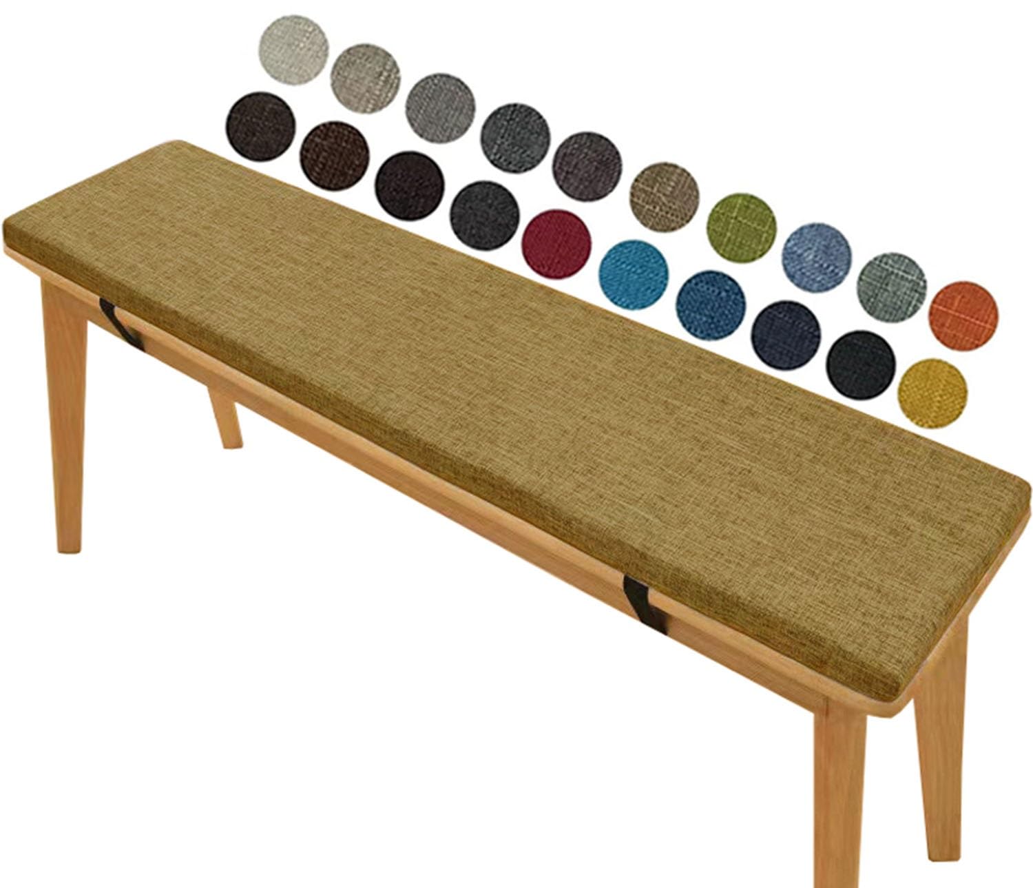 Coussin de siège épais 160x40 lavable pour éliminer l'inconfort des bancs durs