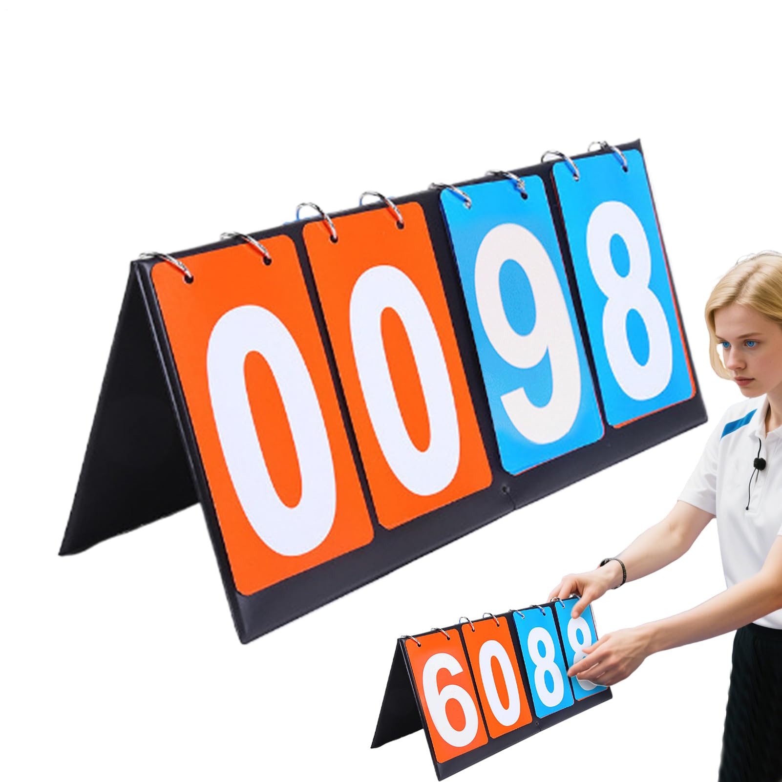 Tableau de points pour basket-ball portable et multisport pliable - 8