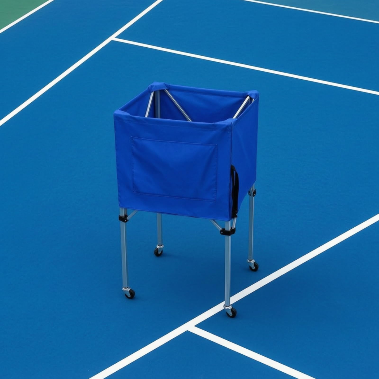 Telaio con Ruote Tramoggia da Tennis Portatile Attrezzatura Sportiva per Allenatori, Associazioni Sportive Sportivi
