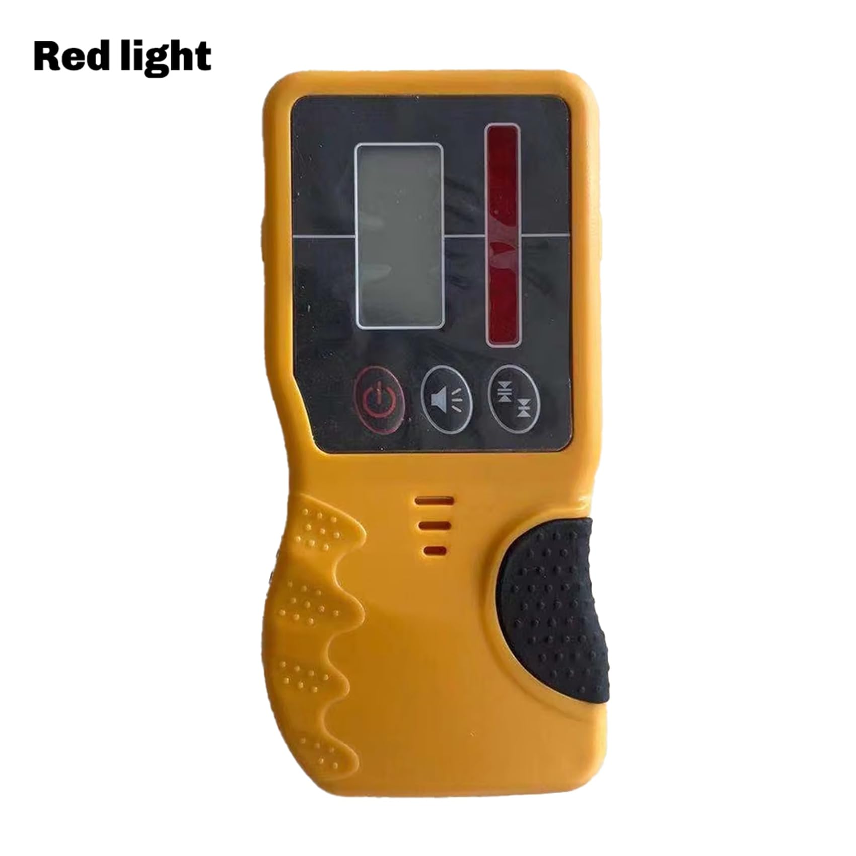 2 receptores láser rotativos autonivelantes para exteriores, detector de nivel de burbuja láser rotativo con abrazadera resistente, luz roja