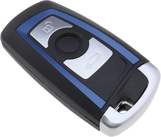 3 Button Car Key Fob Case Replacement Housing Shell with Uncut Blade Smart Remote Fob Case Shell Compatible with BMW 1/2/ 3/4 series /F20/ F22 /F30 /F31/ F32