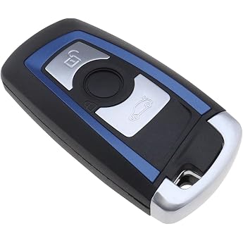ECSiNG 3 Button Car Key Fob Remote Key Case Replacement Shell with Uncut Blade Compatible with BMW 1/2/3/4 Series F20 F22 F30 F31 F32