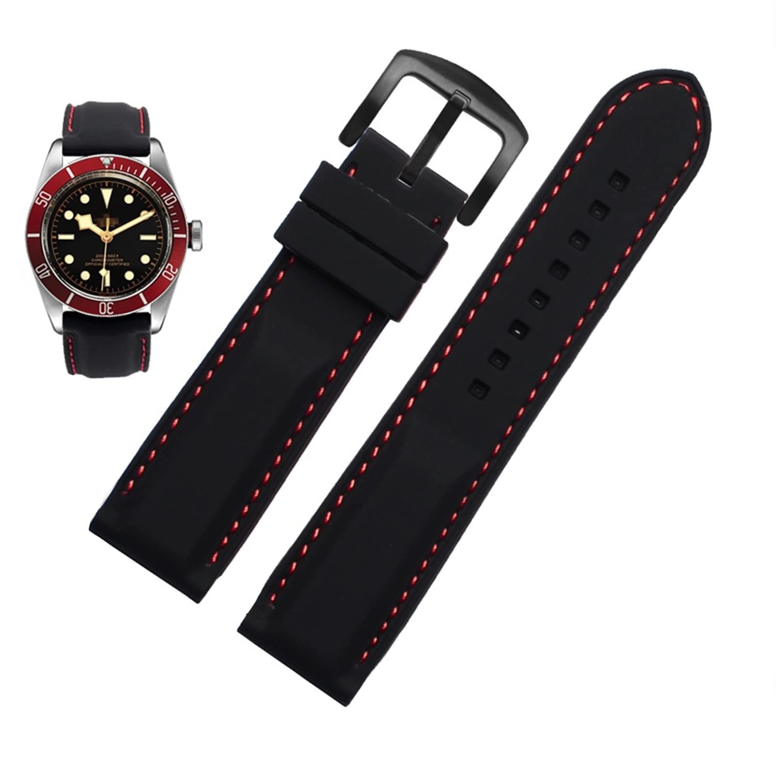Męski silikonowy pasek do zegarka 20 mm 22 mm 24 m dla MIDO citizen omega sport gumowy pasek zastępczy czerwony niebieski pomarańczowy biały miękka bransoletka