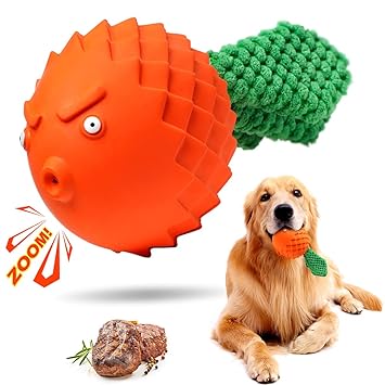 Clemas Indestructible Dog Chew Squeaky Toy for Aggressive Chewers