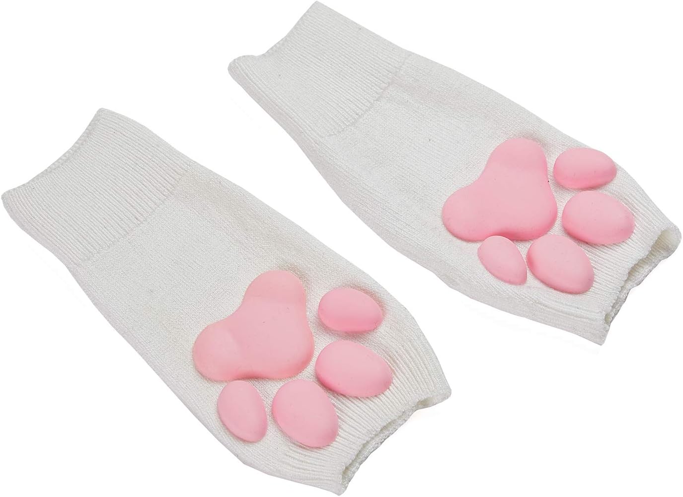 Cute Cat Paw Mittens Gloves, Kawaii Cat Cosplay Kawaii Soft 3D Toes Beans Fingerless Cat Claw Paws Pad Sleeve - Image 2