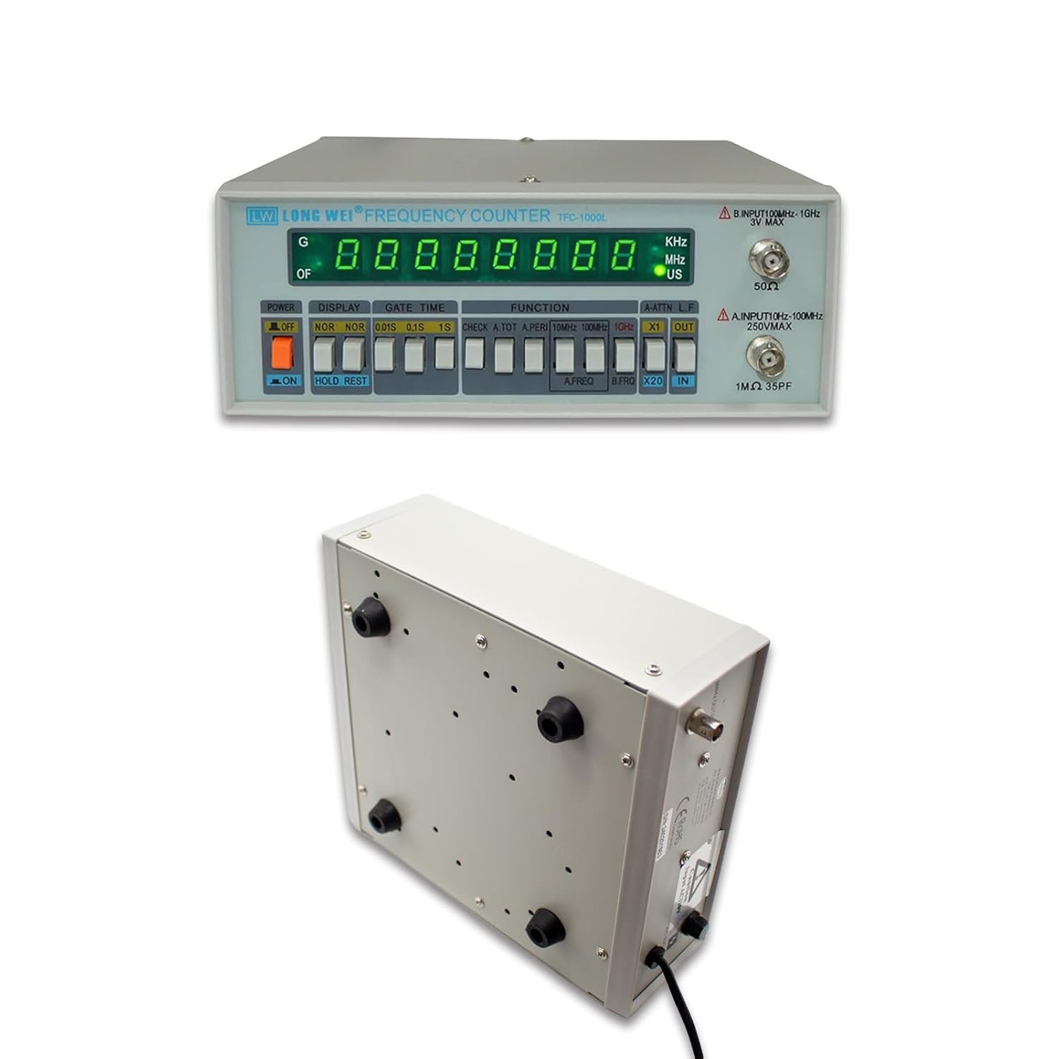 High Precision TFC2700L Frequency Counter with LED Display - 10Hz to 2.7GHz, AC Power, High Resolution, LightweightDesign