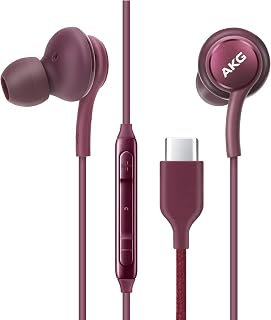 UrbanX OEM 2021 Type-C Stereo Headphones for Samsung Galaxy S20+ 5G Braided Cable - with Microphone - Purple - USB-C Connector (US Version)