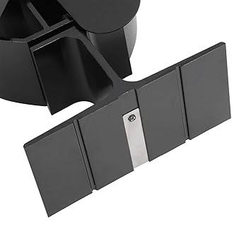 Log Burners Fan, Mute Operation Fireplace Accessories Wood Stove Fan Heat Powered, High Safety Factor 8.9x6.7x3.4in for Fireplaces Home Heat Circulation