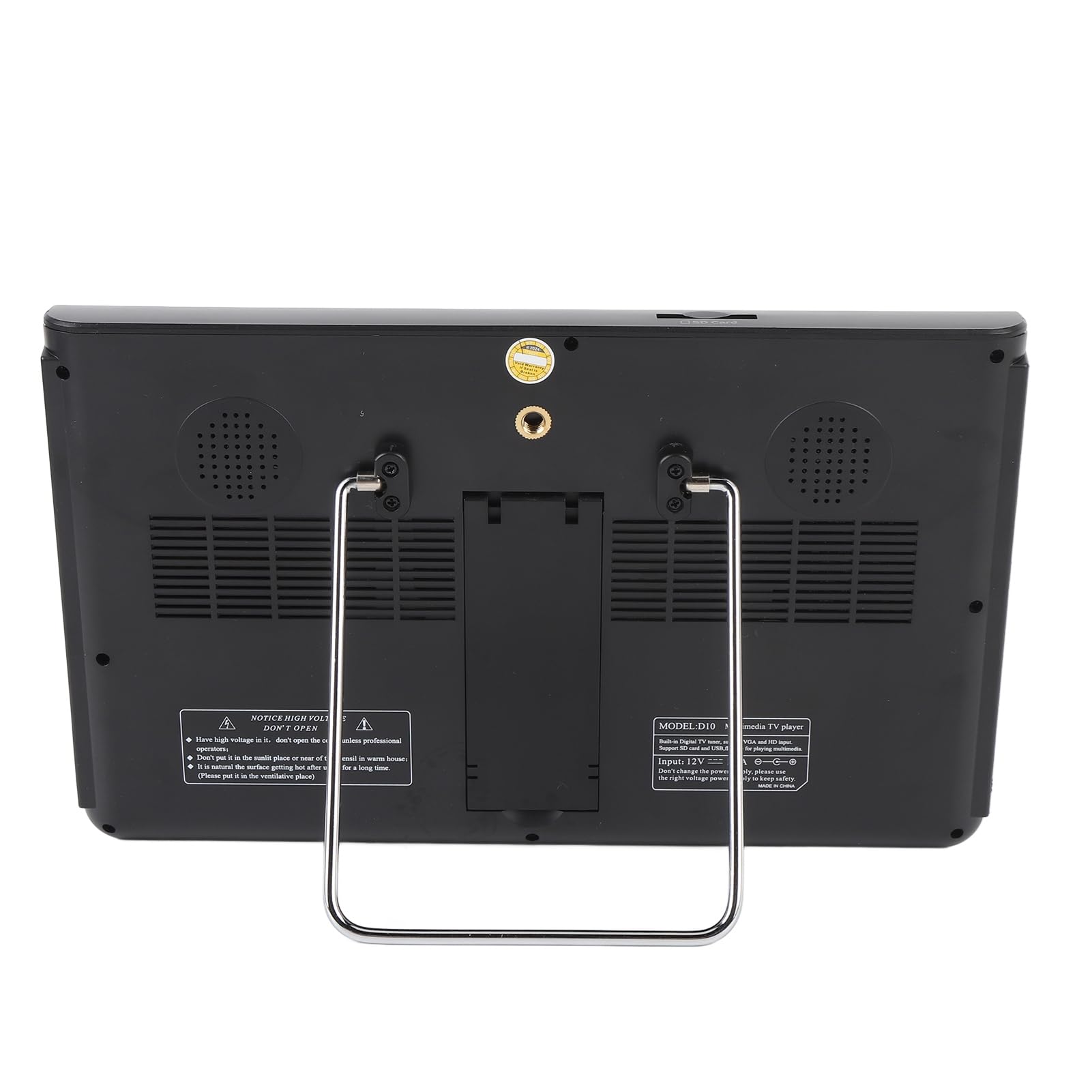 TV Numérique Portable de 10 Pouces, Petit Téléviseur avec Affichage LED HD, Tuner ATV/Numérique, Batterie 4000mAh et Prise en Charge de la Carte USB/SD pour Une Utilisation