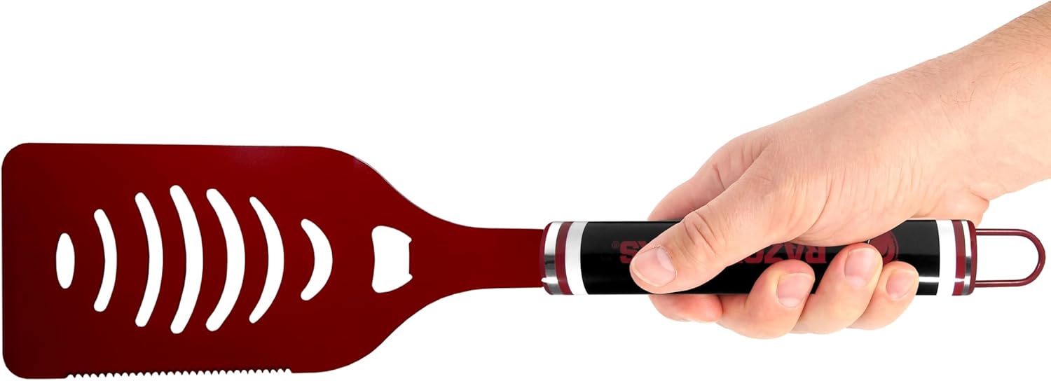 Siskiyou NCAA Arkansas Razorbacks 3 pc Logo BBQ Tools w/Shakers, One Size, Team Colors