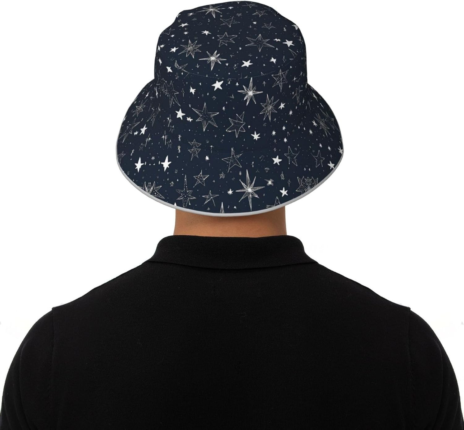 (Glow in The Dark) Reflective Reversible Bucket Hat Foldable Breathable Stylish Two-Way Wear for Outdoor Travel Daily Activities