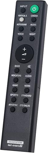 Miniatura 3 de Allimity RMT-AH501U RMTAH501U - Mando a distancia de repuesto compatible con barra de sonido Sony HT-X8500 HTX8500