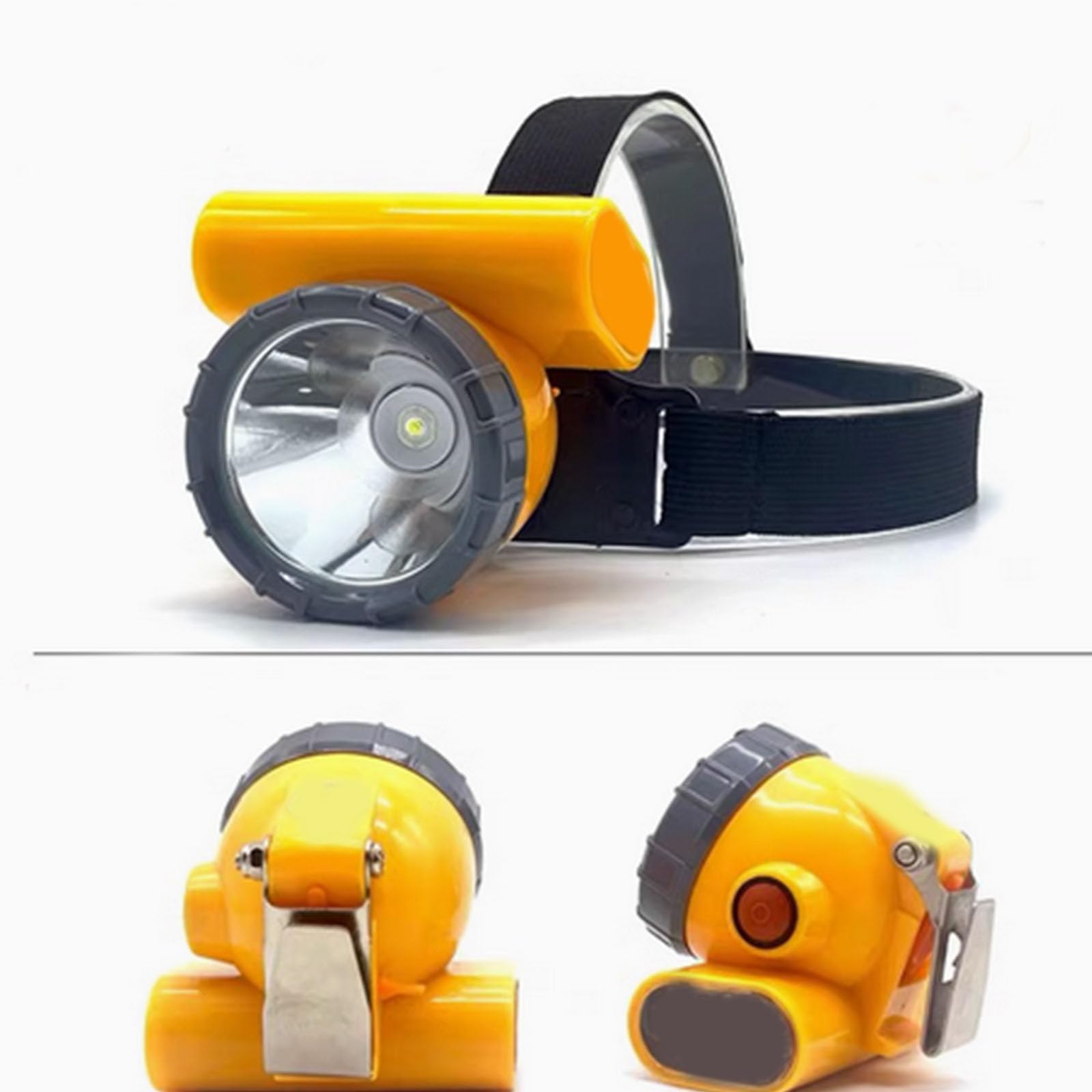 Lámpara de minero Frontal de 35 W ultrabrillante,Lámpara de minero Frontal Recargable portátilAdecuada para acampadas y Paseos nocturnos