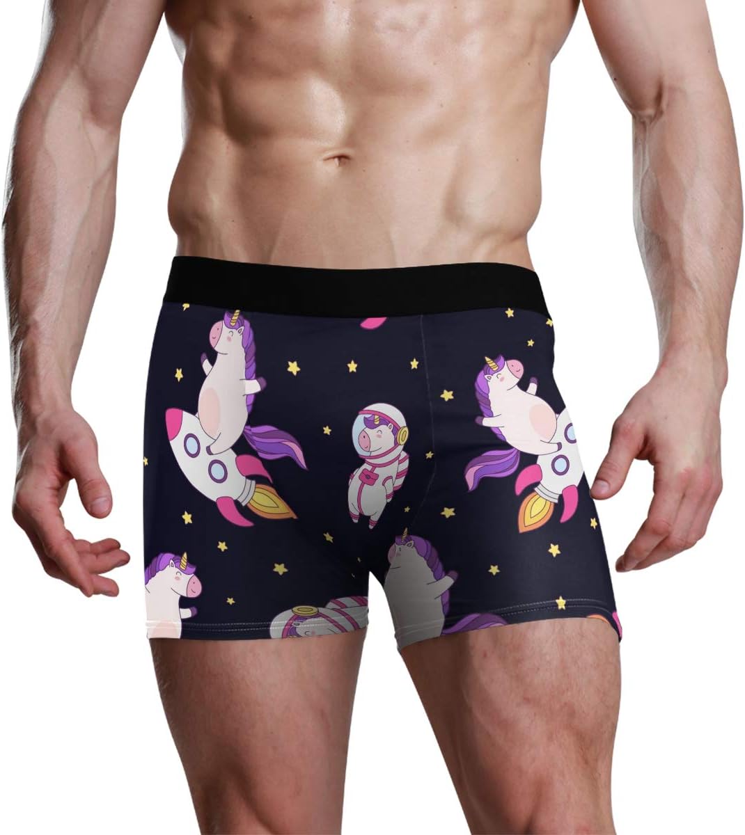 Unicorns Men's Underwear Men Boxer Briefs Comfort Soft Boxer Briefs - Image 3