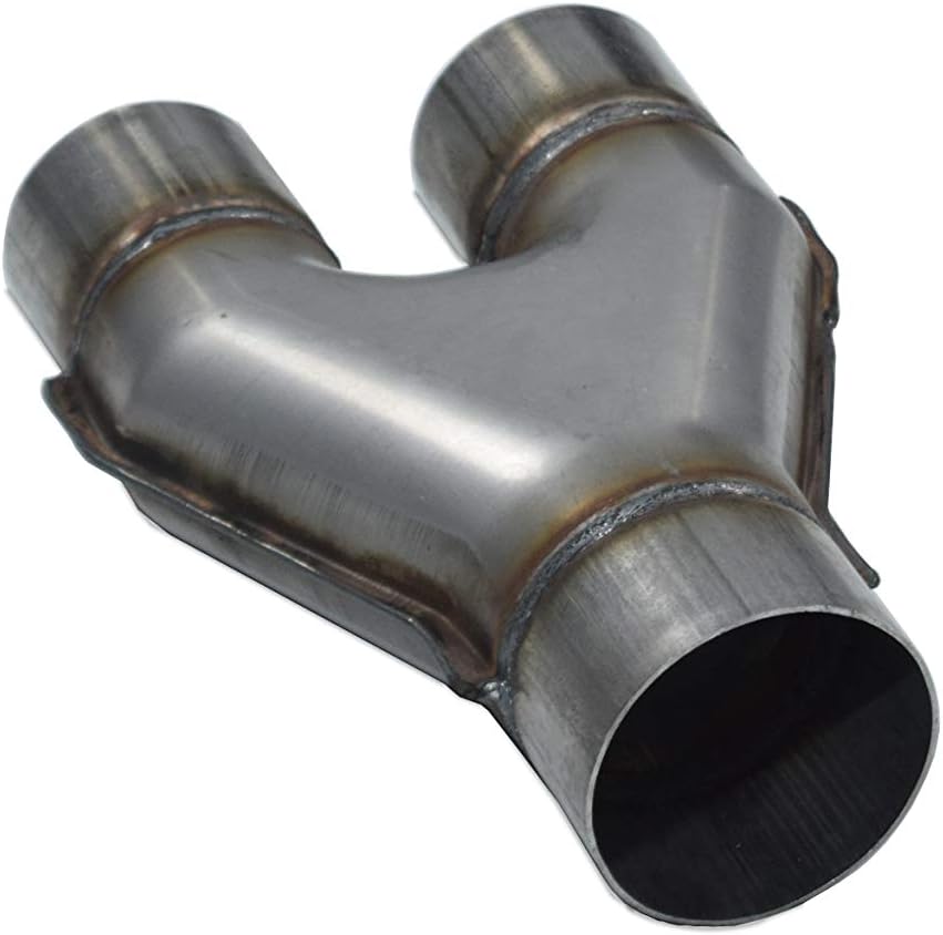 Truck Exhaust Kits - Shop Line Dual Exhaust Sytem 2.5 inch Aluminized Pipe Y Pipe Black Tips