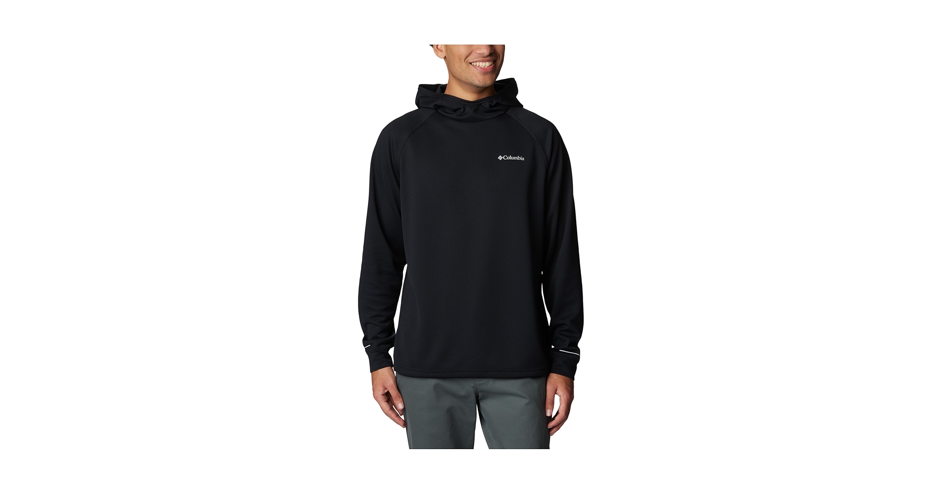 Amazon.com: Columbia Men's Black Mesa Waffle Knit Hoodie