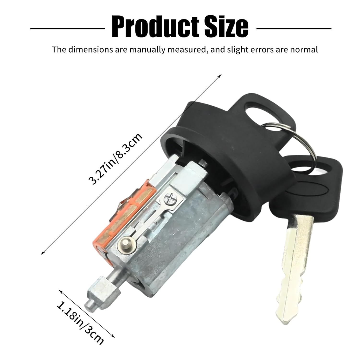 924-724 Ignition Switch Door Lock Cylinders with Key Ignition Lock Cylinder Replacement for 19976 Ford f250 Ford F Series 250 F350 F450 Super Duty 1997-2007 Replace LC6177 597638 DL5886