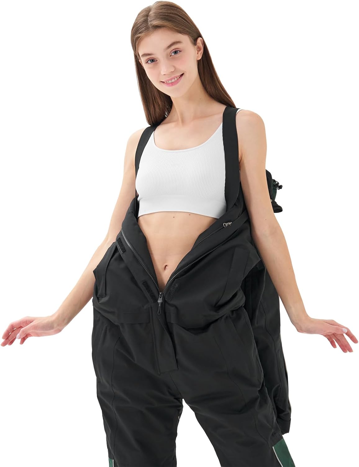 Women One Pieces Ski Suits Waterproof Warm Insulated Ski Jumpsuit Removable Hood Snowsuit for Snow Sport - Image 4