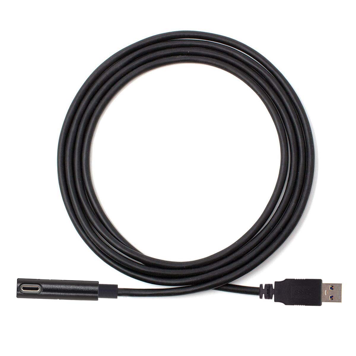 Cablecc (3.0M) for Occulus Link VR USB 3.1 Type-C Left to Right Tilt Type to Standard USB 3.0 Data Cable