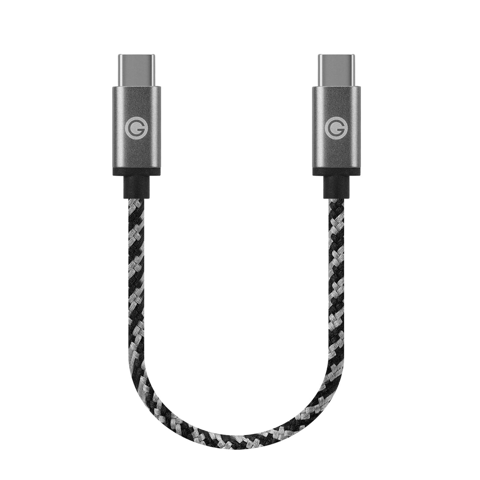 GEEKRIA Câble audio USB-C compatible avec FiiO K3/BTR5/Q1/Q3/Q3s, Qudelix 5K, xDuoo Link2/XD-05PLUS, E1DA 9038G3/9038S/9038D, Lotoo PAW S2, câble audio Type-C de remplacement − (15 cm)