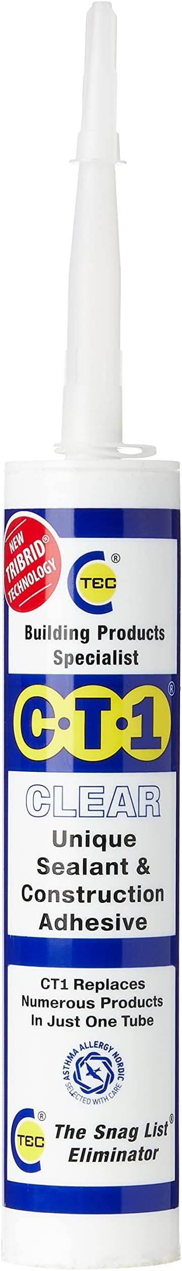CT1 CLEAR UNIQUE SEALANT & CONSTRUCTION ADHESIVE by CT1