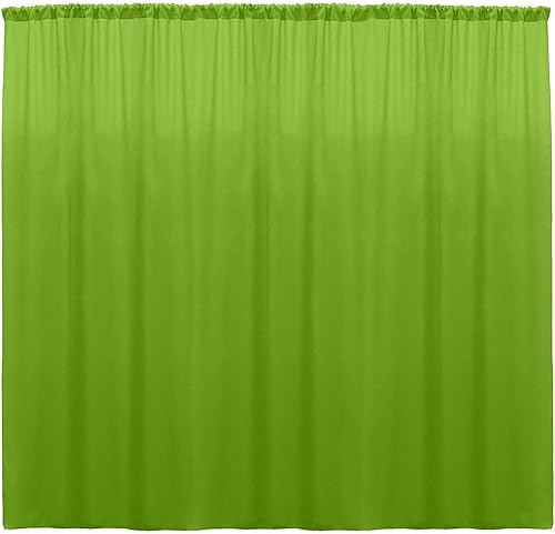 Miniatura 74 de New Creations Fabric & Foam Inc, 2 paneles de cortina de poliéster sin costuras de 5 pies de ancho, color negro, 2 paneles de 5 pies de ancho x 15