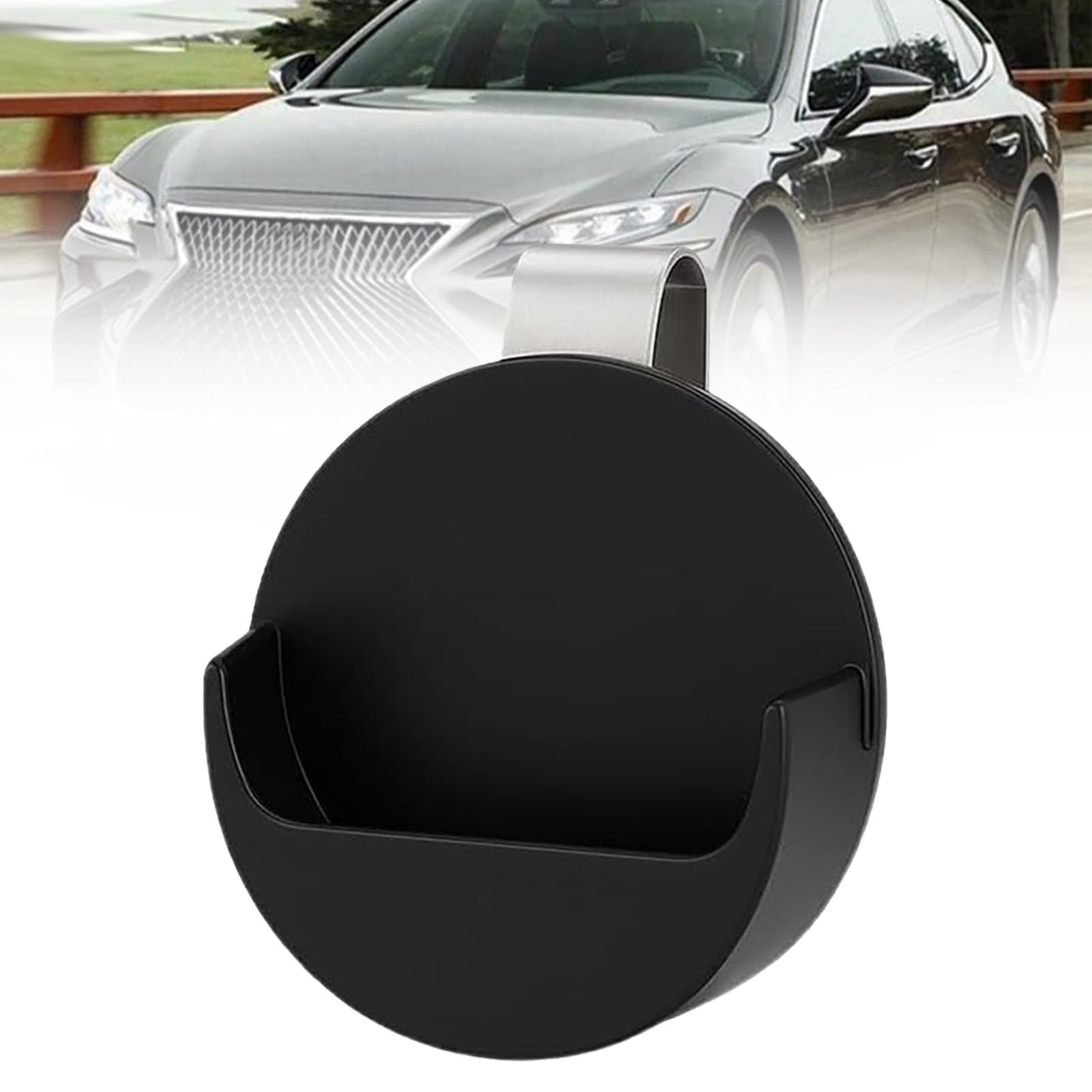 Dip Can Holder for Car, SExpression artistique ff Visor, Black Cigarette Bag Case with Secure Closure Lightweight Portable Clip Non-Slip Compact Storage Holster Truck Fit All Vehicle (2)