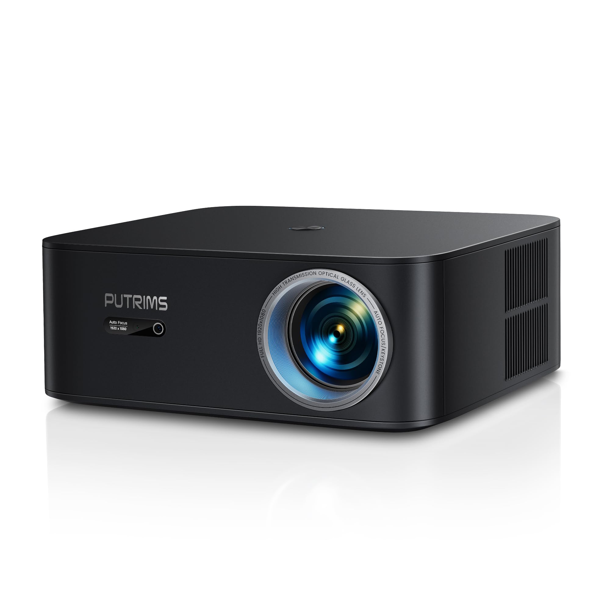 【1400 ANSI/Google TV】Smart Proyector 4K WiFi6 Bluetooth5.2, Full HD Proyector 1080P Nativo con Netflix Incluido, Auto Focus/Keystone y Zoom 50%, Control de Voz Projector de Cine para Movil/PC/HDMI/USB