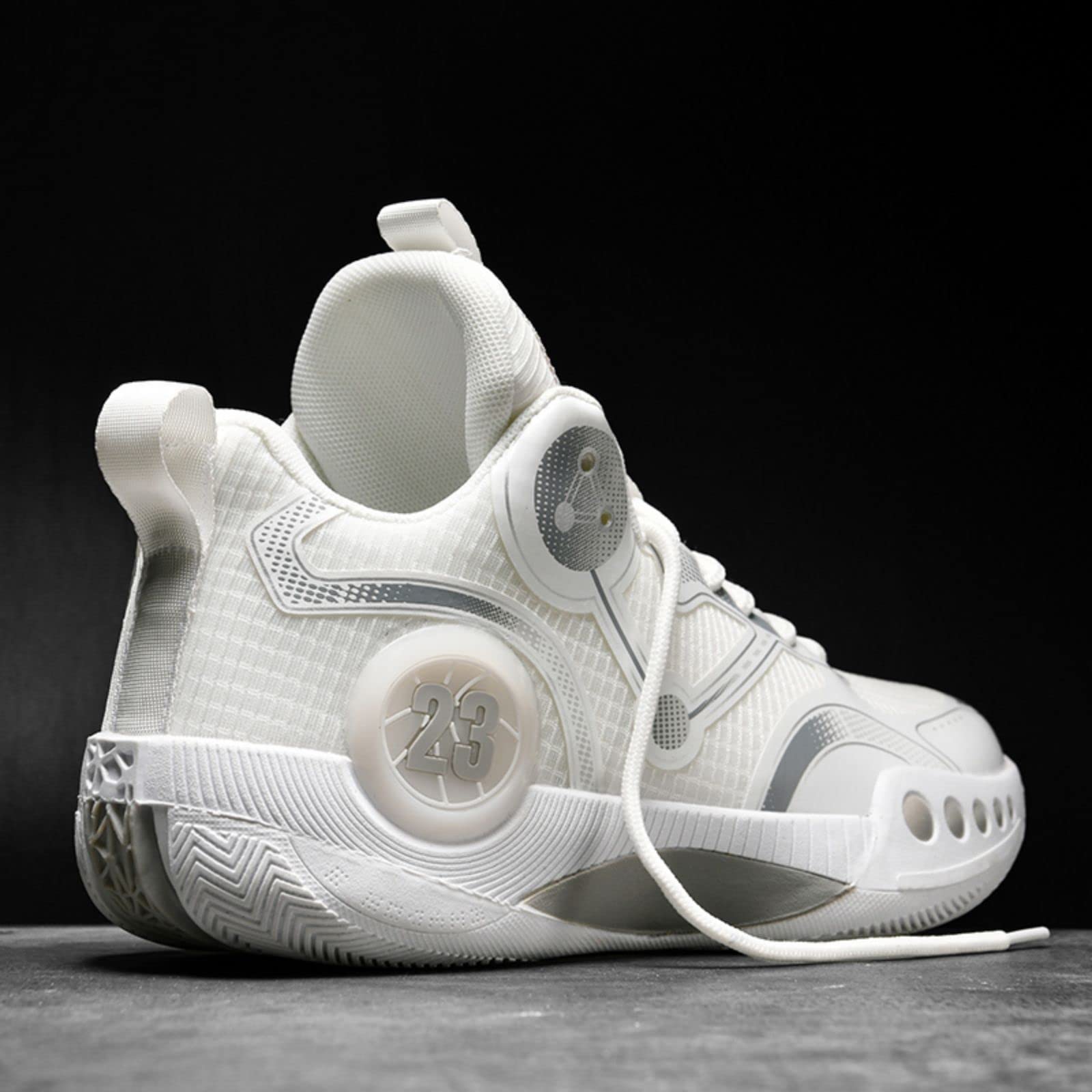 Ucilxi Fashion Non-Slip Breathable Wearable Sports Basketball Shoes White