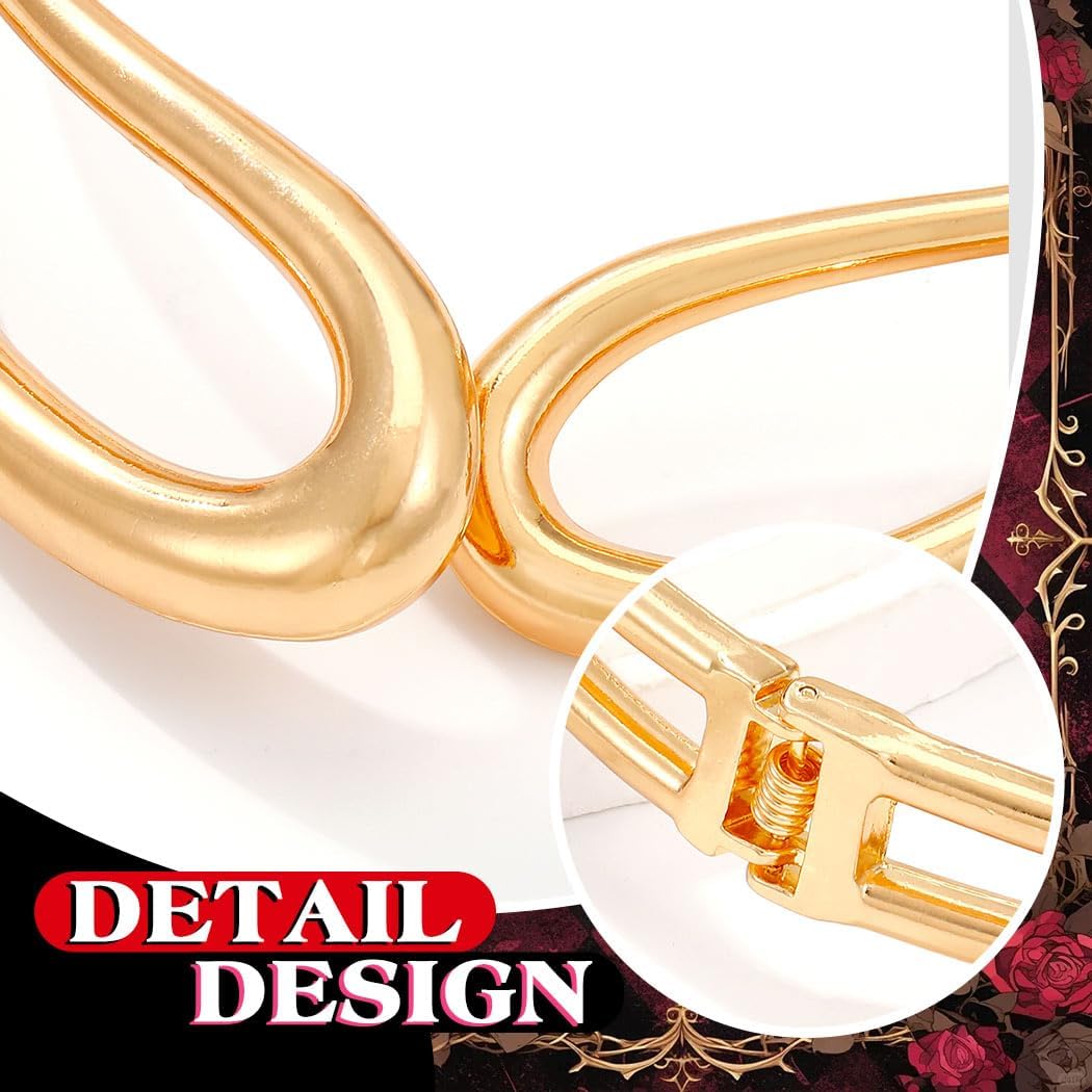 JEAIRTS Gold Chunky Choker Statement Necklace Fashion Collar Neckalce for Women