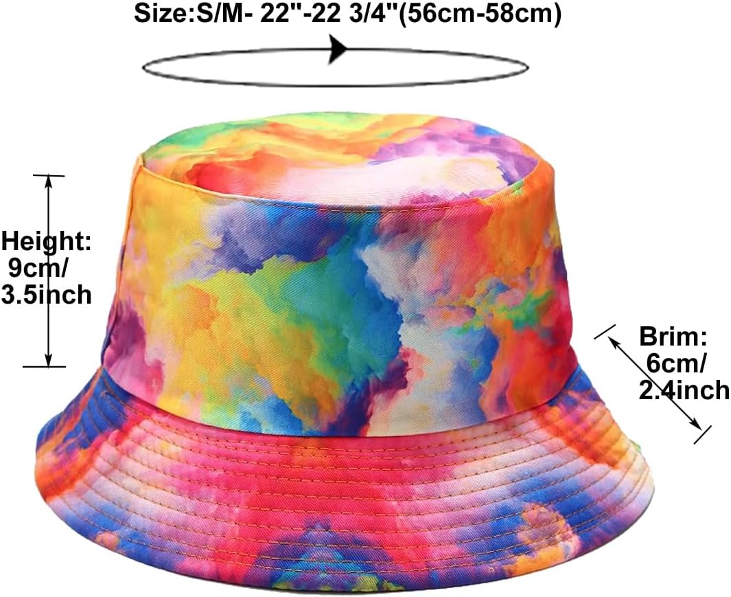 Quanhaigou Bucket Hat for Men Women,Packable Reversible Printed Sun Hats,Fisherman Outdoor Summer Travel Hiking Beach Caps - Image 4