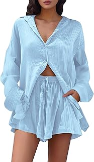 Traje de chándal de terciopelo para mujer y mujer, camiseta de manga larga y pantalones cortos, conjunto informal de playa, traje de dos piezas para mujer