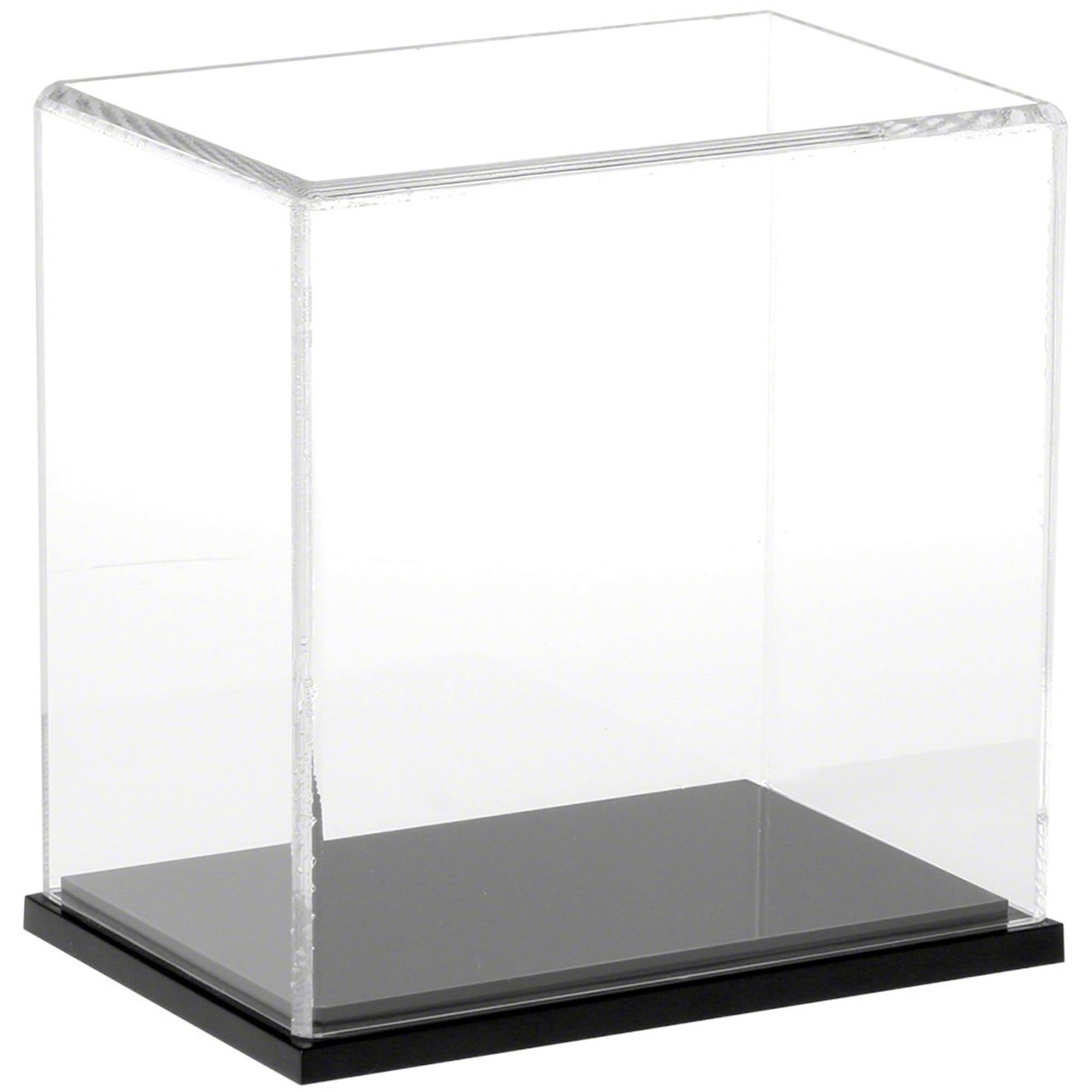 Plymor Clear Acrylic Display Case with Black Base, 6