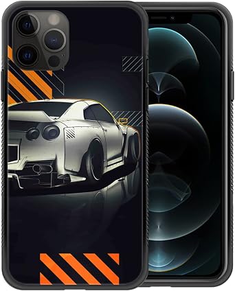 Case Compatible with iPhone 12 Pro,Super Car Phone Covers for Men/Women,Soft Silicone Rubber Fully Wrapped Frame Anti-Skid and Shockproof Protective Case for iPhone 12 Pro