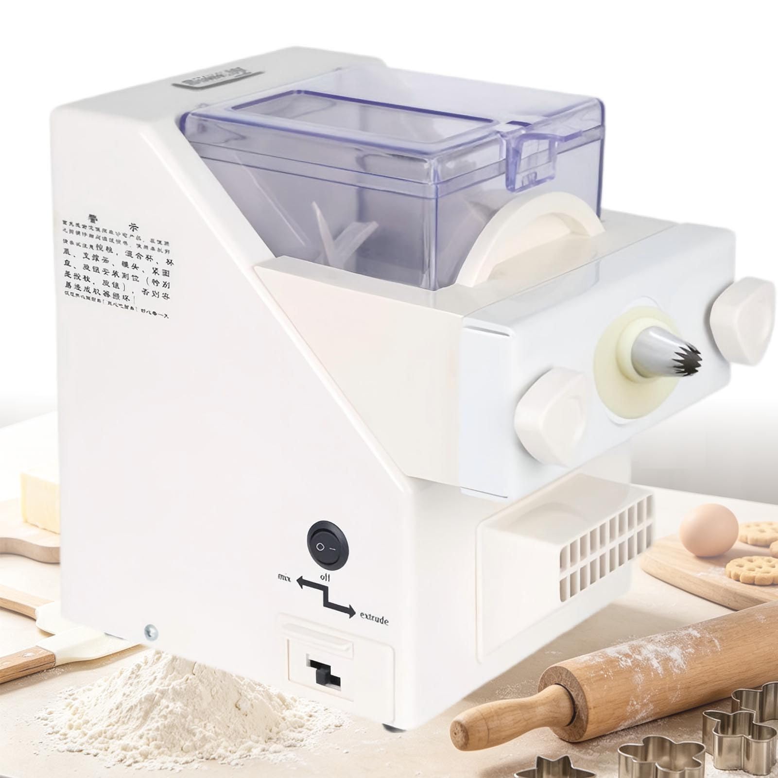Prensa Eléctrica Automática para Galletas con 8 Moldes; Herramienta de Repostería para Preparar Postres Fácilmente; Diseño Ergonómico Ideal para Uso Doméstico