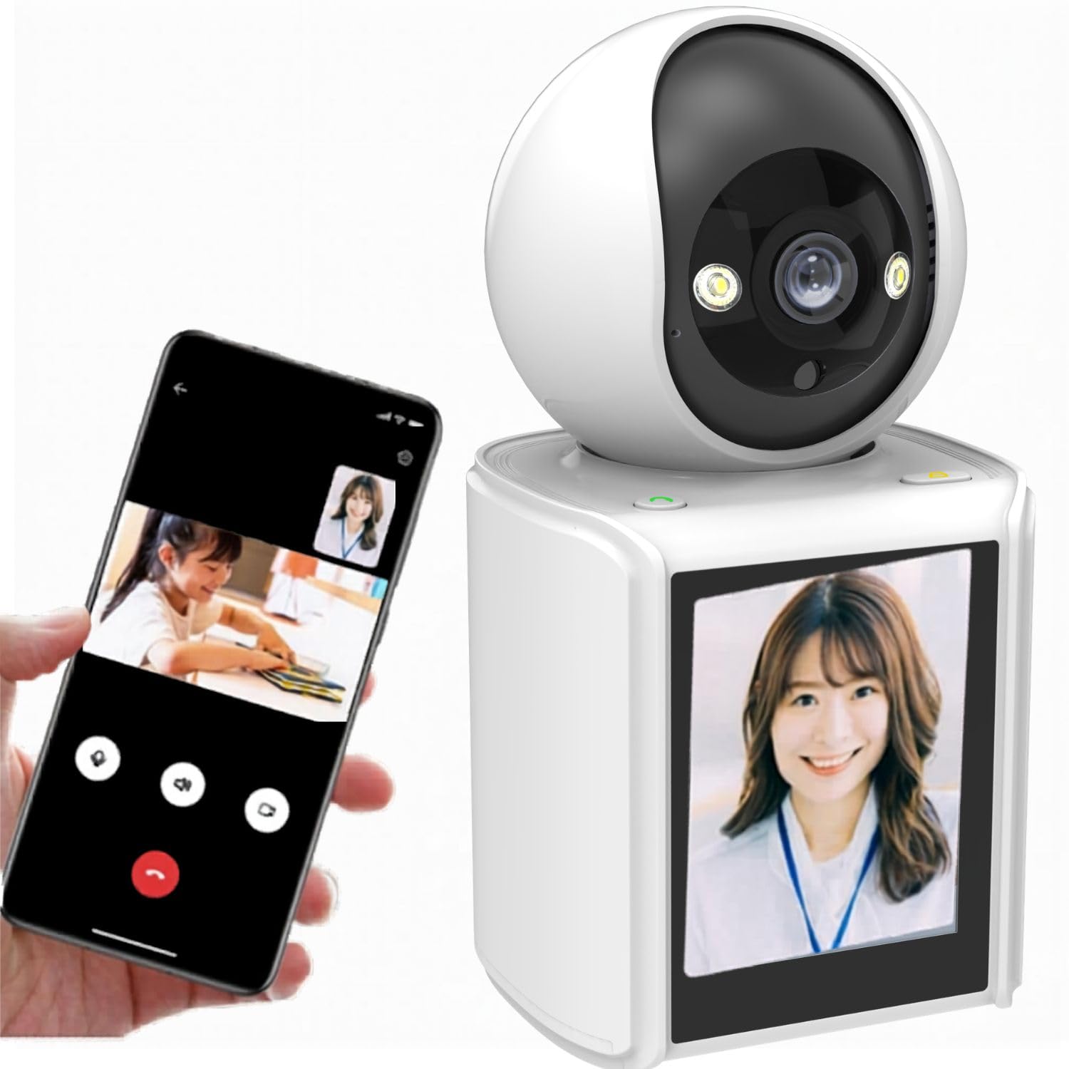 Amazon.co.jp: 見守りカメラ 高齢者 会話 できる 双方向通話 スマホ