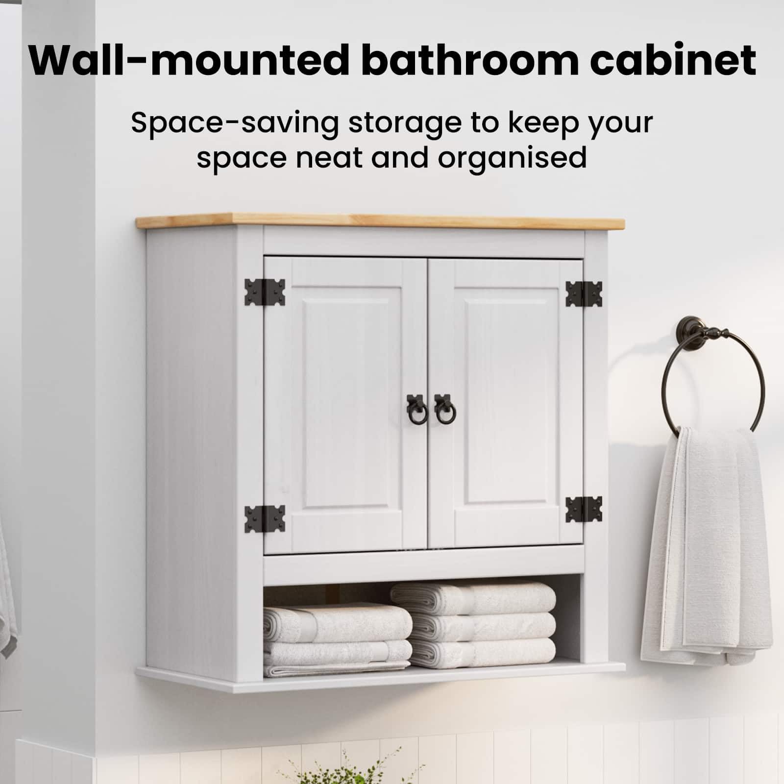vidaXL Mueble Colgante Corona Blanco 70 x 33 x 71,5 cm