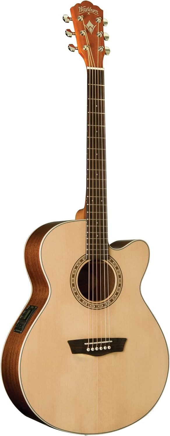 Washburn Harvest G7SCE Grand Auditorium Cutaway Acoustic Electric Guitar (WG7SCE-A)