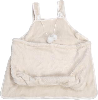 Katzentrageschürze, Weich, Warm, Atmungsaktiv, Beigefarbene Tragetasche für Einfache Erkundungen Im Freien, Ideal für Kätzchen