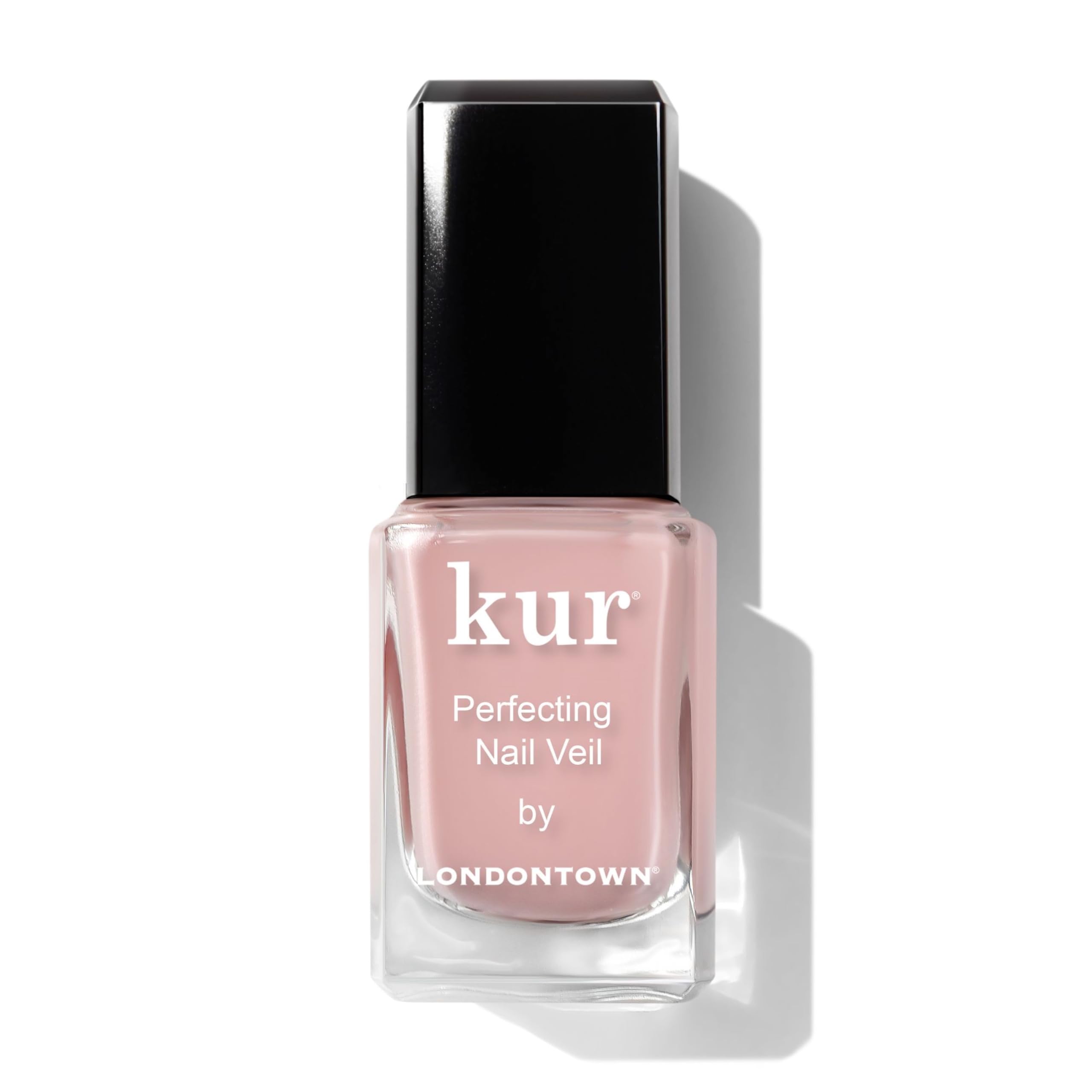 LONDONTOWN Nail Veil #4 Enhancing Nail Care Color and Formula, Dusty Rose Tint, 11.8 mL