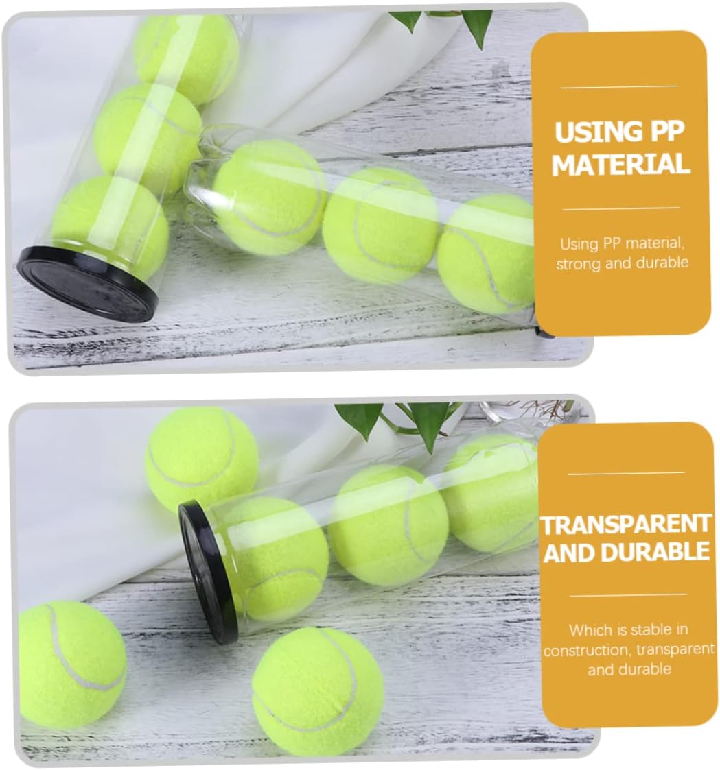 Transparent Tennis Ball Holder Bottle Sports Supply for Tennis Balls Convenient Storage Container