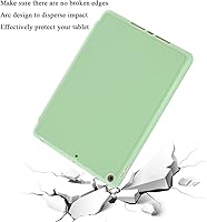 Vista 3 de SIWENGDE Funda compatible con Apple iPad 9.7 2018 iPad 6ª generación/iPad de 5ª generación 2017 con soporte para lápices, funda protectora delgada