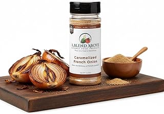 A Blend Above Caramelized French Onion Dry Rub & Seasoning - Savory Onion Flavor, All Natural, No MSG, Gluten Free, 3.25 oz
