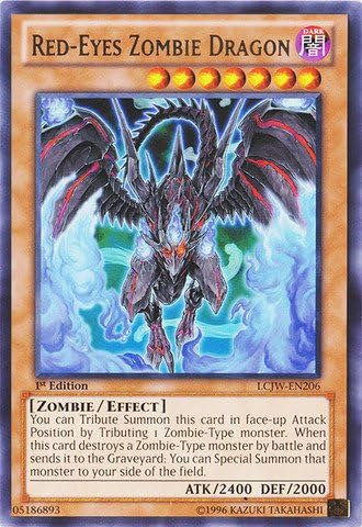 YU-GI-OH! - Dragón Zombie de ojos rojos (LCJW-EN206) - Colección legendaria 4 Joey's World - 1 edición - Raro