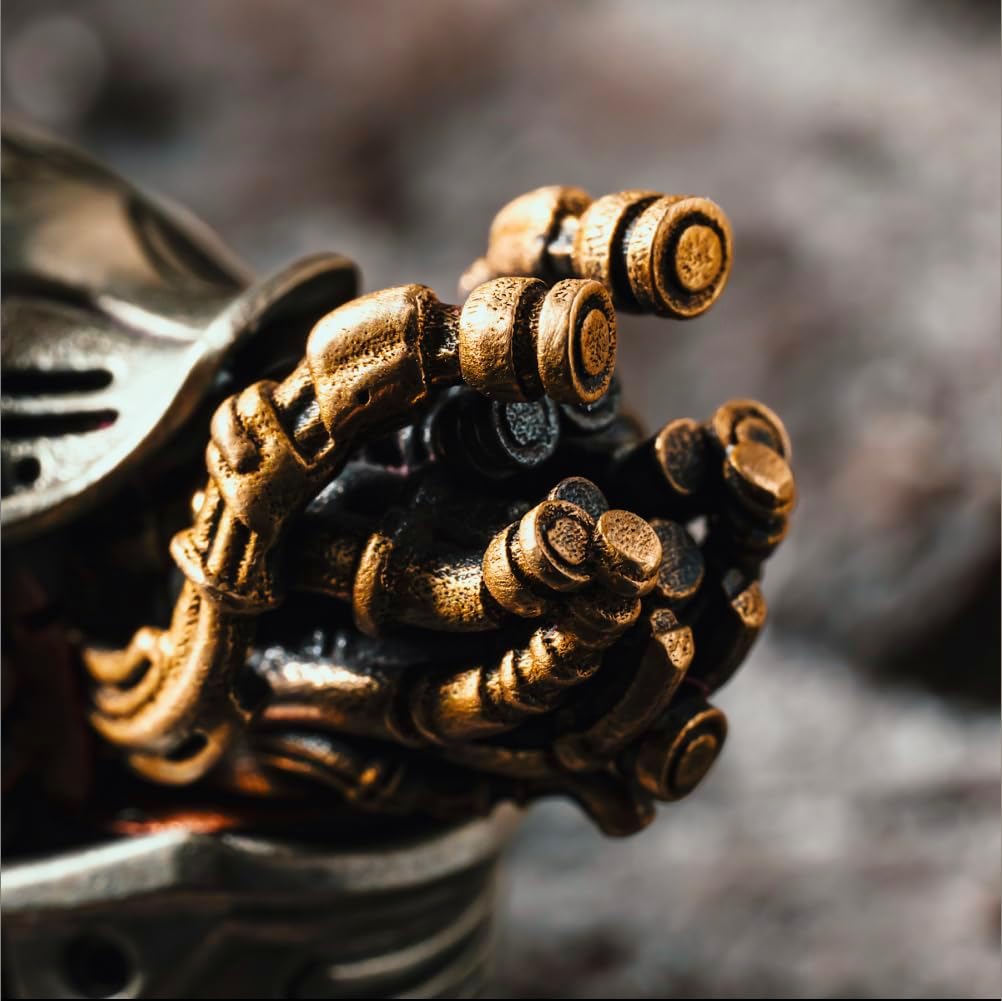 COPPERTIST.WU Steampunk Nautilus Pendant for Necklace Swappable Crystal (20 Stones)