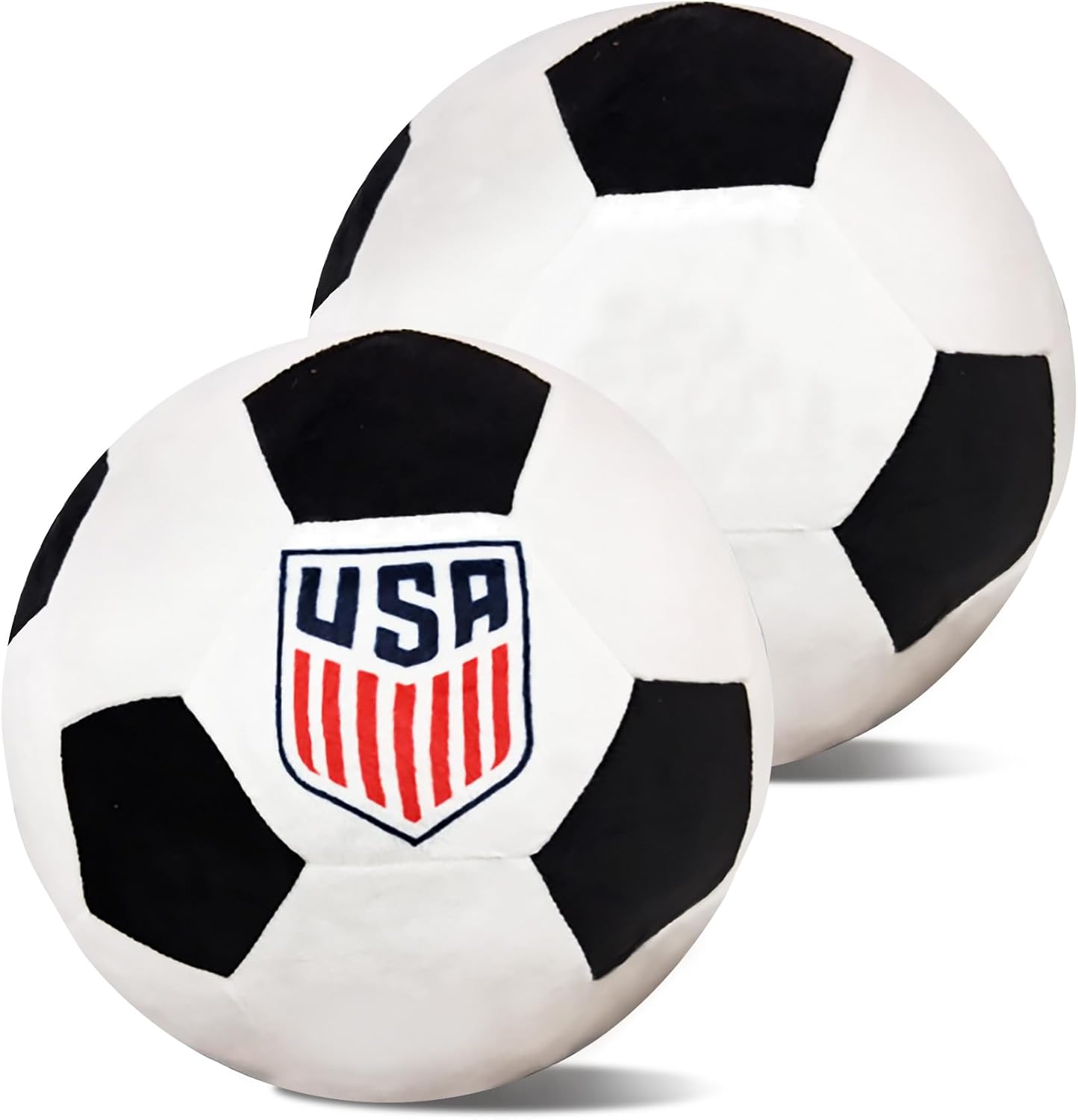 Northwest U.S. Soccer Men's National Team Logo Cloud Travel Pillow, Soccer Ball Plush Cushion for Bedroom Dorm Couch Decor, Ultra Soft Round Home Accent, 11 in