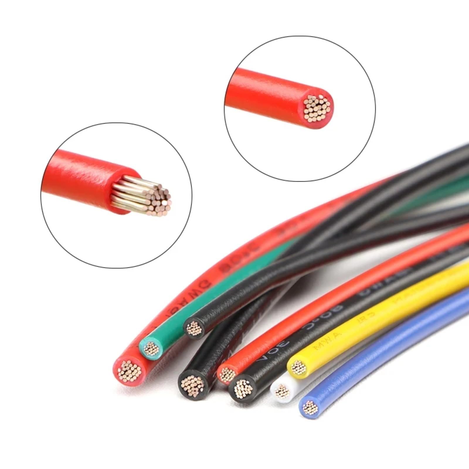 5M-100M 1571 cable electrónico 24 22 20 18 16 AWG flexible PVC(Purple; 5M; 24 AWG)