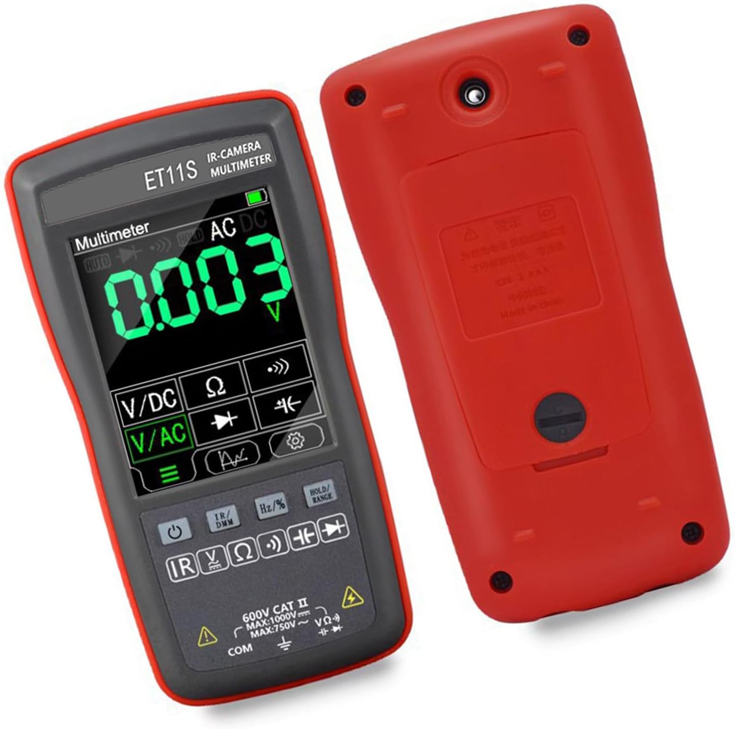 Rechargeable Thermal Imager 4000 Counts Multimeter Voltages Resistance Diode Meter Thermal Imaging Camera Precisions Diagnostic Equipment